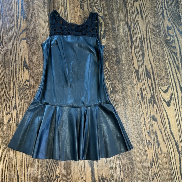 Ella Moss Girl Faux Leather Dress - Picture 5 of 7